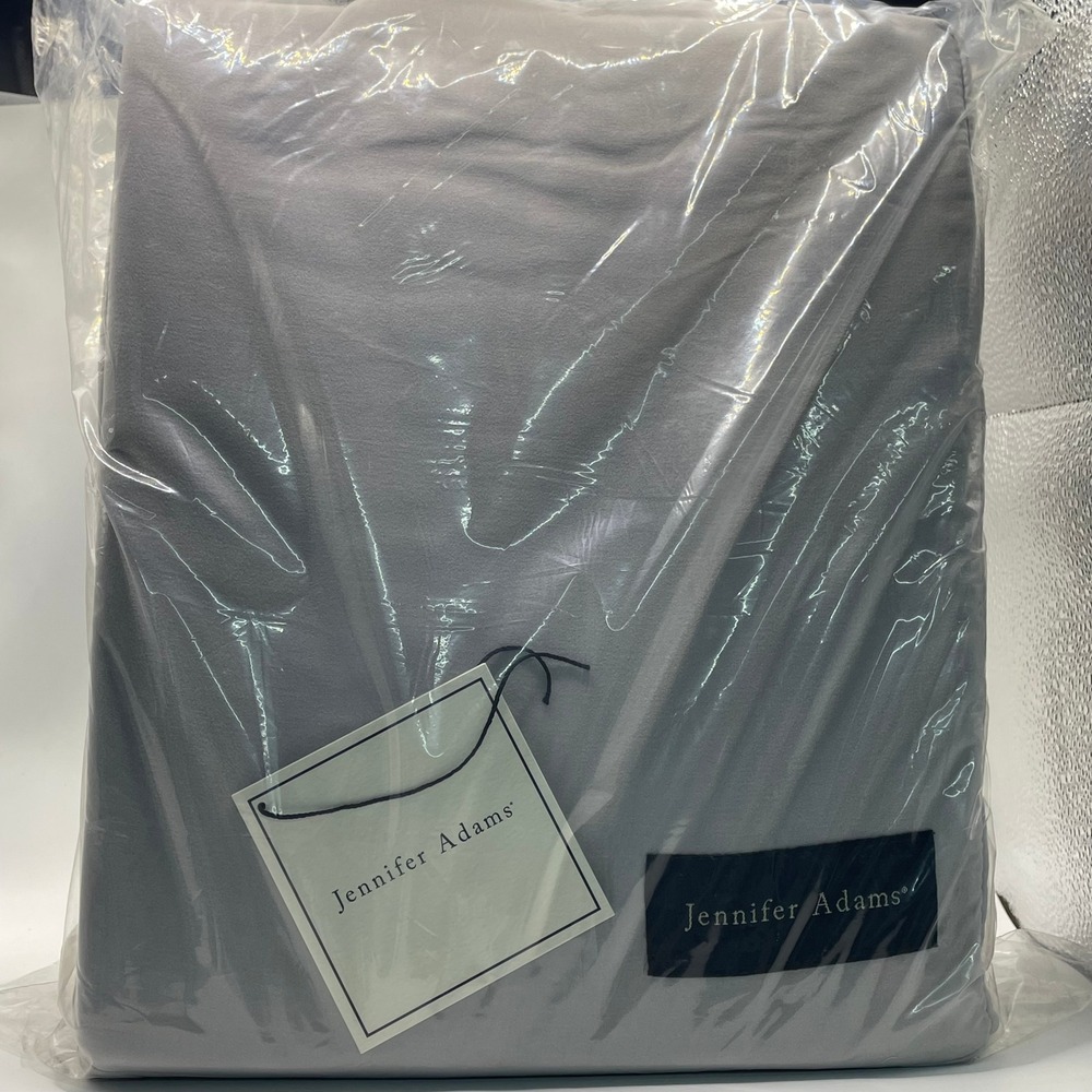 Jennifer Adams Sheet Set Cal King Grey NEW Eternal Collection Microfiber 4pc